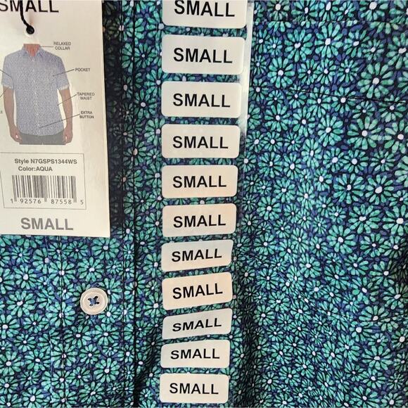 Nick Graham Everywhere New Print Sport Shirt Un Tuck Performance Mens Size S NWT - Picture 3 of 8